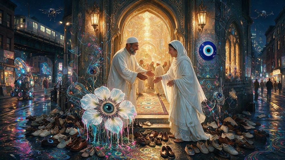 The Threshold of the Mosque at Eid