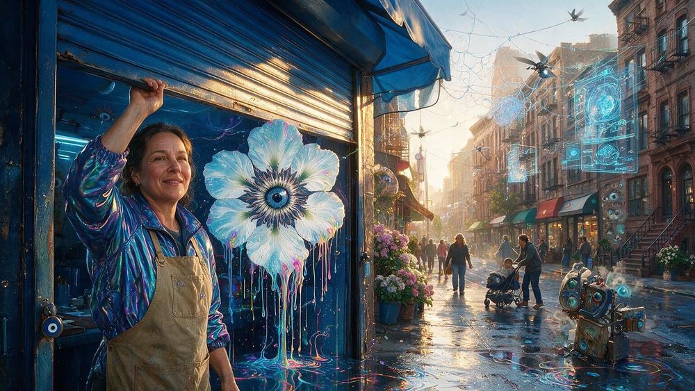 The Woman Who Opens the Shop Every Morning