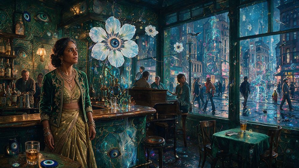 Sunita Sengupta, a woman who tends a Brooklyn waterfront bar with a piano nobody tunes