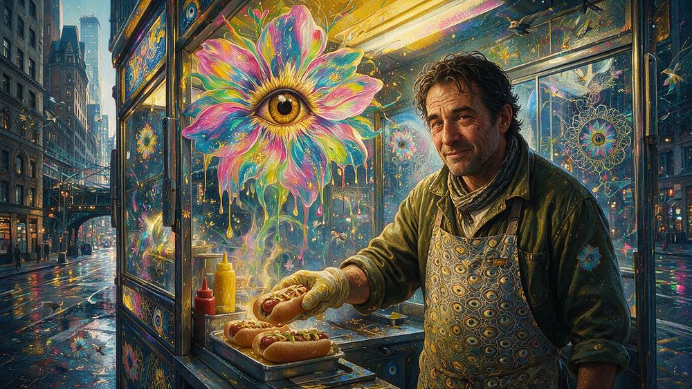 Aldo Achterman, a man who sells sugarcane juice on a Jackson Heights corner