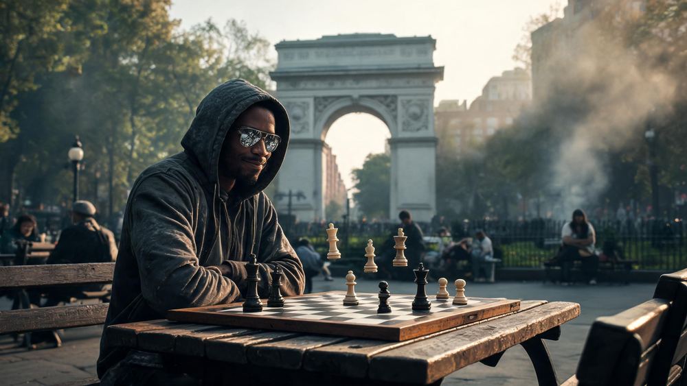 The Washington Square Chess Hustler