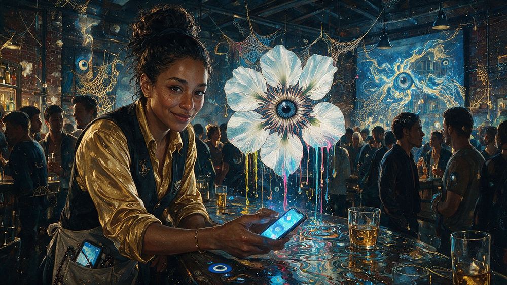 Aaliyah Pratt, a bartender at last call who knows every ticker by the faces