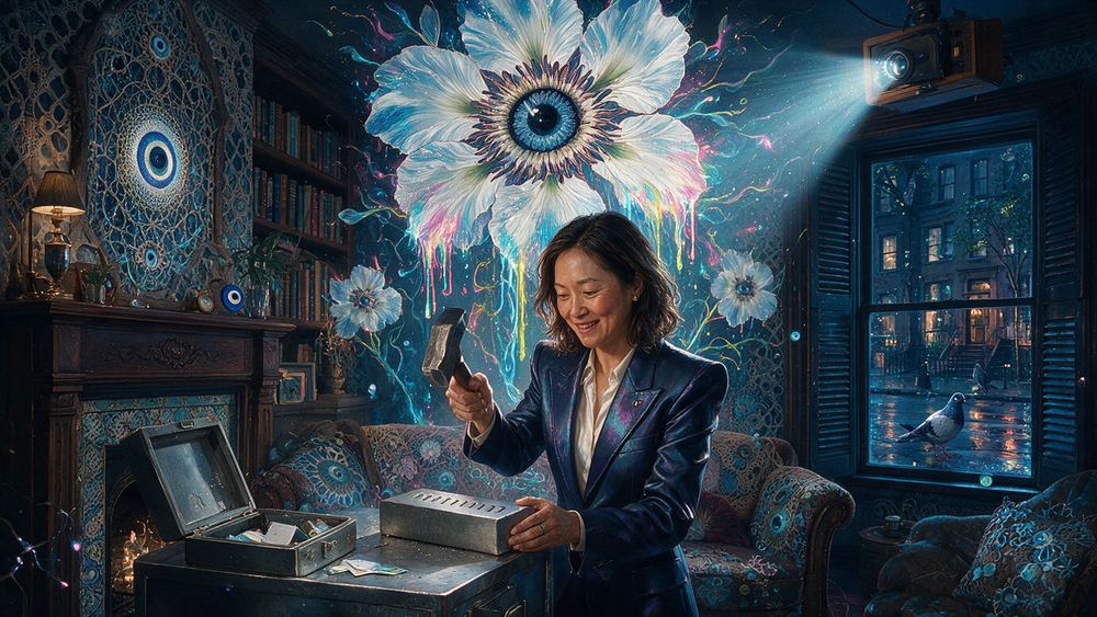 Xiaoling Zhang, a woman who reads a contract before she reads the artist's bio