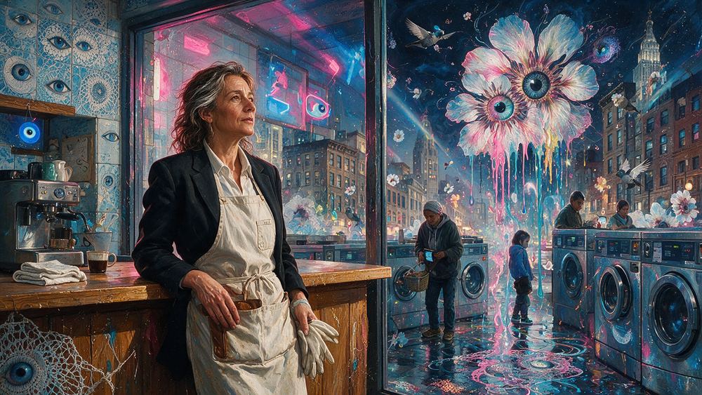 Oksana Moroianu, a diner waitress on her twenty second year of the same counter