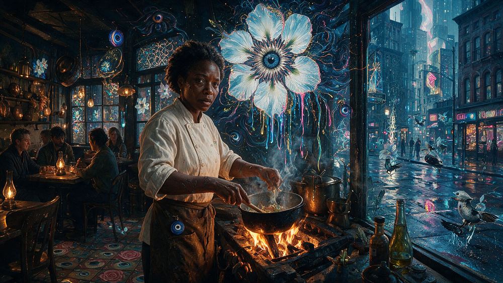 Efua Balogun, a chef in the dining room that won everything last year
