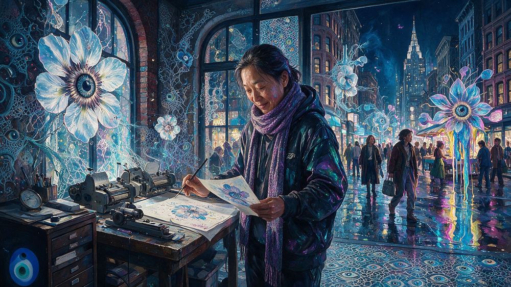 Feng Tran-Wu, a curator who reads code before looking at pictures
