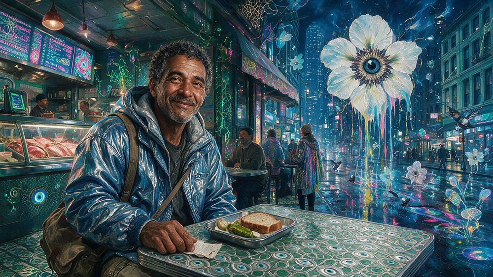 Rafael Sandoval, a delivery man who has walked the same eight blocks since 1988