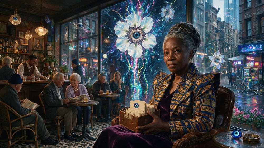 Efua Boateng, a woman sixty one years on the same block