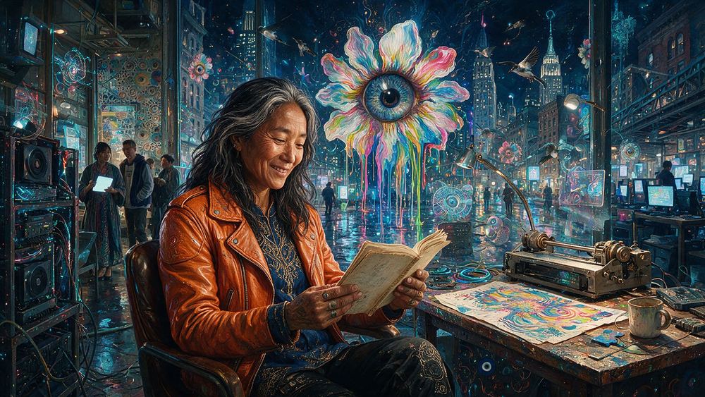 Yangzom Lama, a woman who keeps a rack of graphics cards humming in a Chinatown apartment