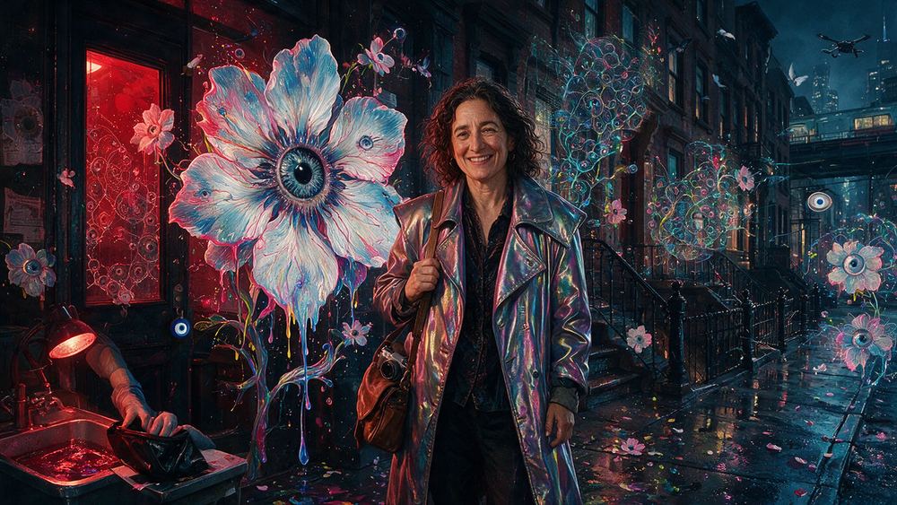 Nechama Landau, a woman who shoots portraits of artists in their own doorways