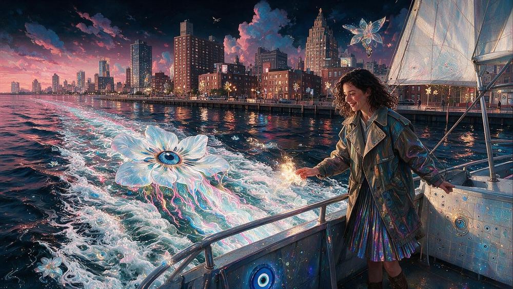 The Ferry Wake That Carries Messages