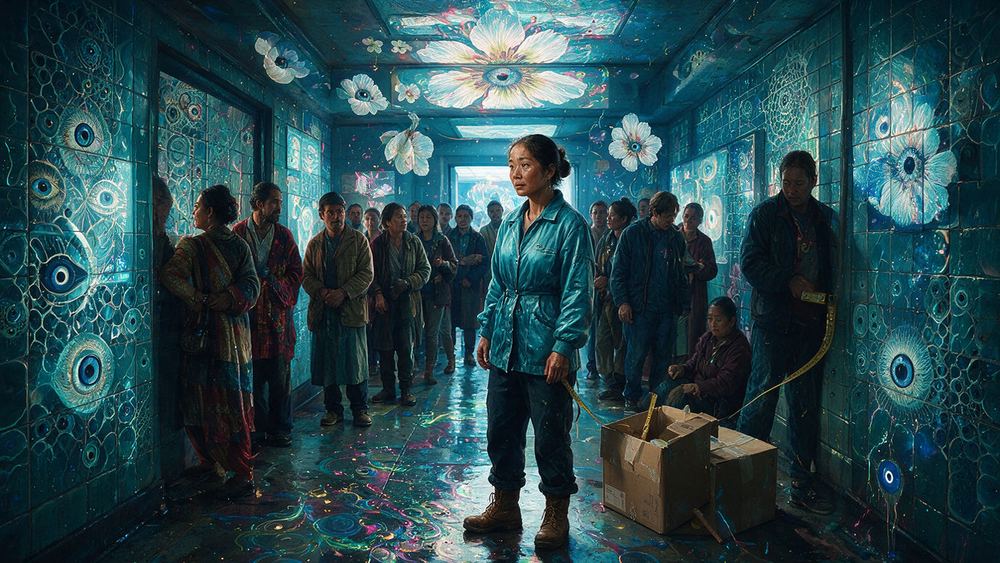Sonam Abdrakhmanov, a woman whose family of six shares two rooms