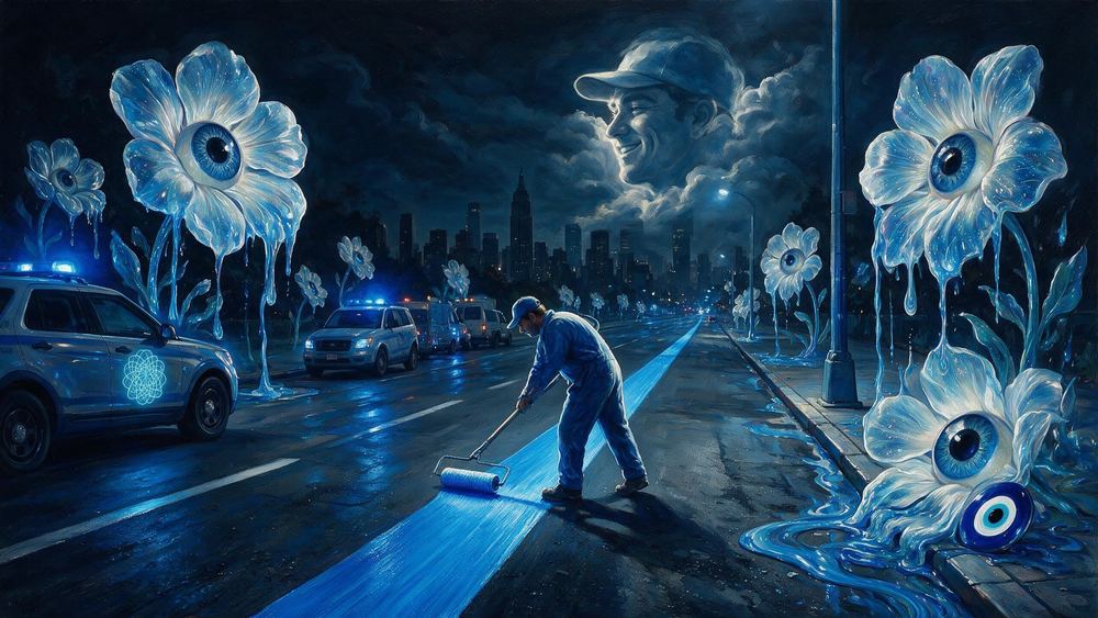 The Blue Line Painter