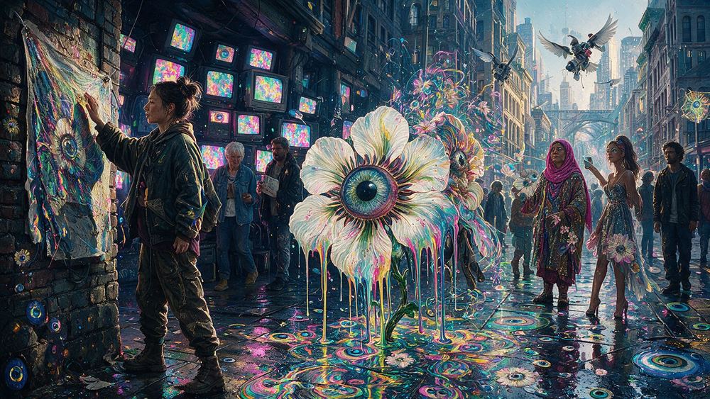 Sora Lim, an artist who ran the image through a free glitch tool and told everyone