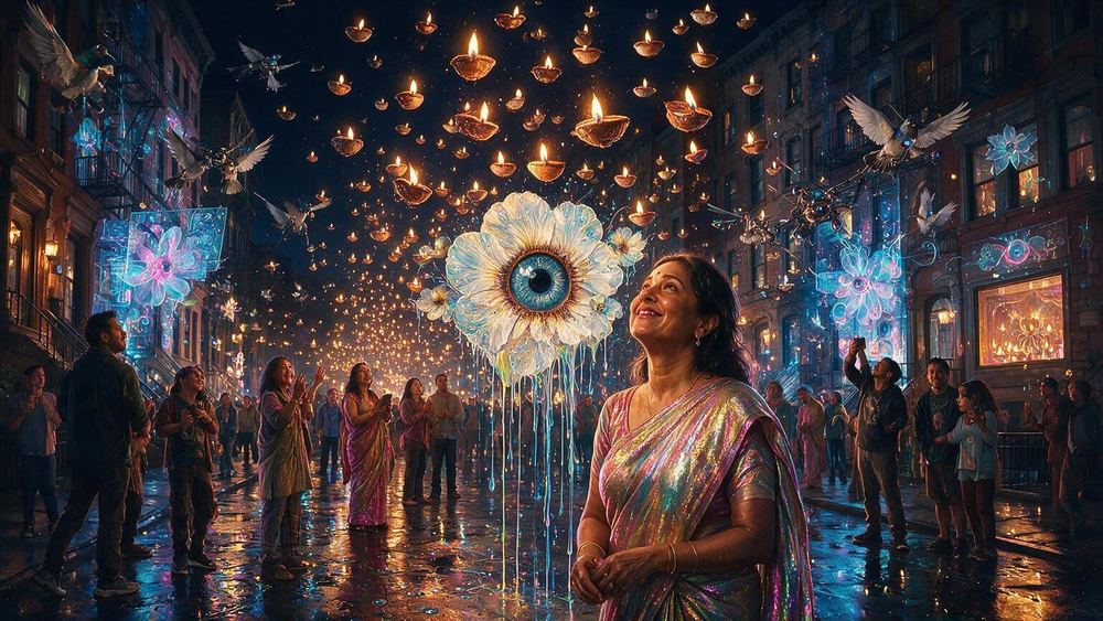 The Diwali Drone Lamps of Flushing
