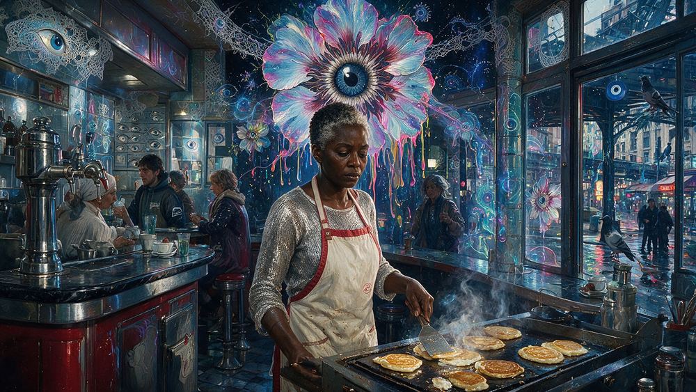 Zainab Owusu, a woman behind a 1925 soda fountain on Lexington