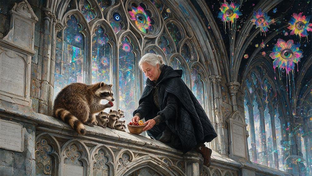 The Raccoon Family in the Cathedral