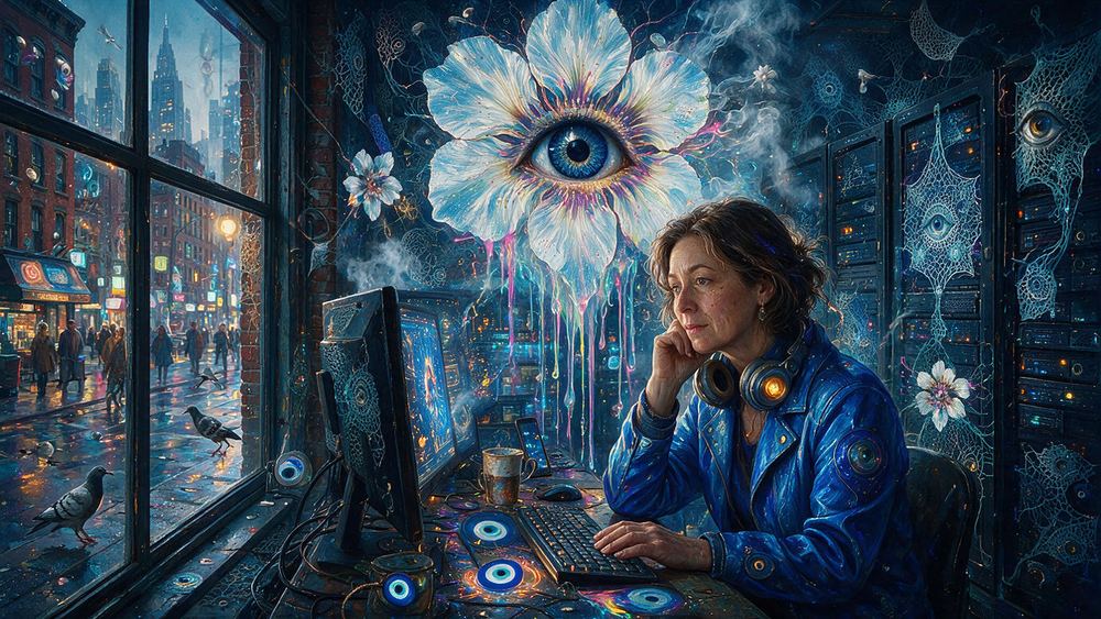 Katarzyna Wierzbicki, a dataset cleaner who finds a real person's face in the pile