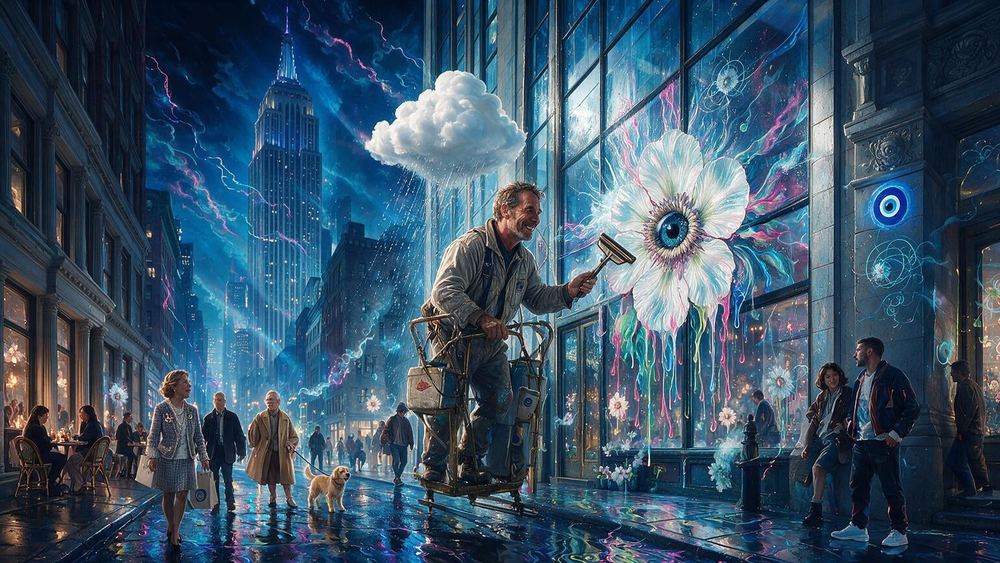 The Window Washer of the One Percent Sky