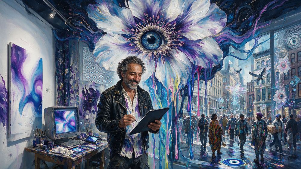 The Abstract Expressionist Who Rebuilt the Airbrush in Pixels, for Brutal.Eth
