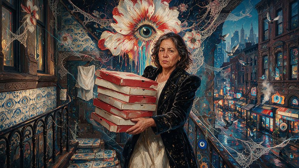 Consuelo Villanueva, a woman who reviews every slice in the city and means it