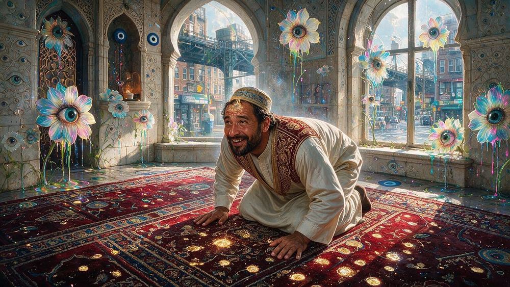 The Mosque Carpet That Remembers Every Forehead