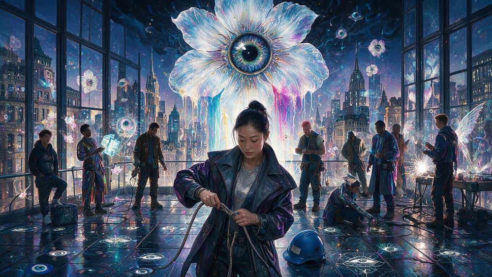 Soo-jin Cheung, a woman running a crew of eleven men