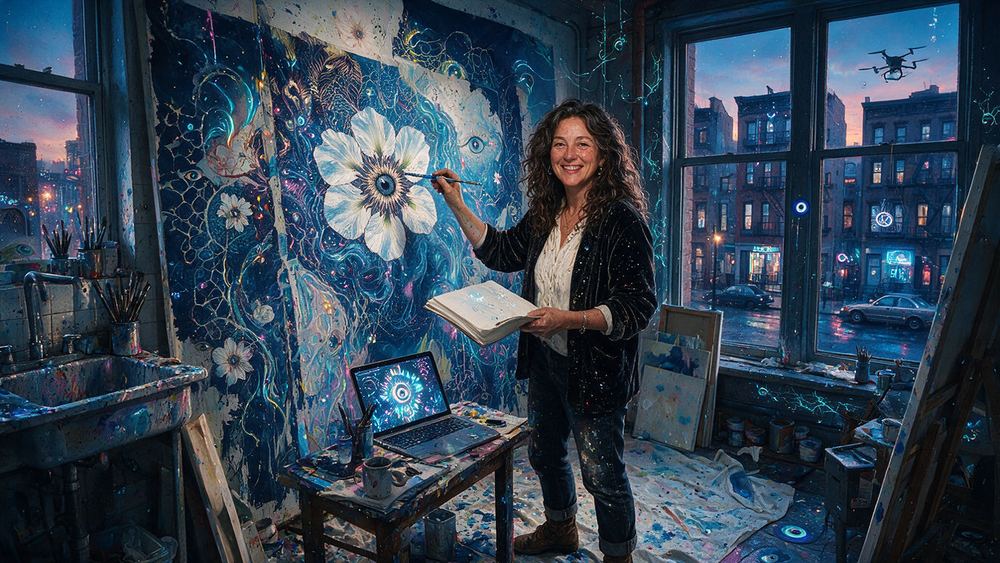 Rochel Gottlieb, an illustrator whose doodle glyphs have become a private language