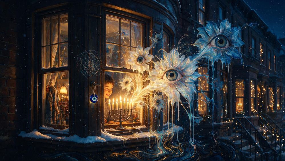 The Window Menorah
