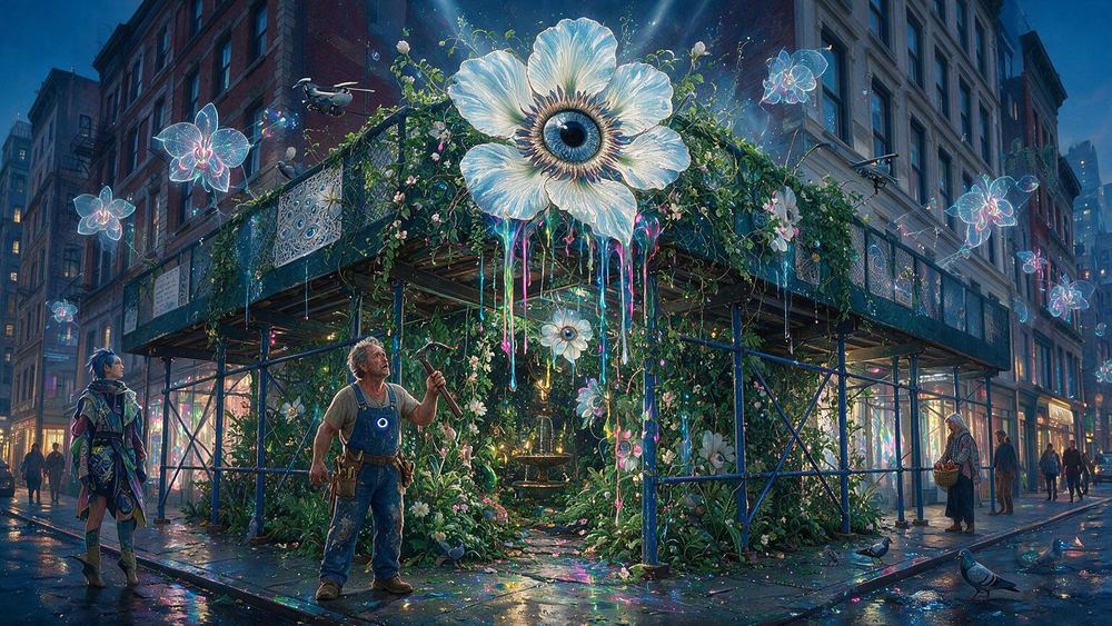 The Vines That Took the Scaffolding