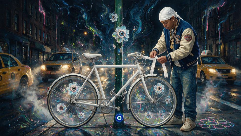 The White Bicycle Ribbon