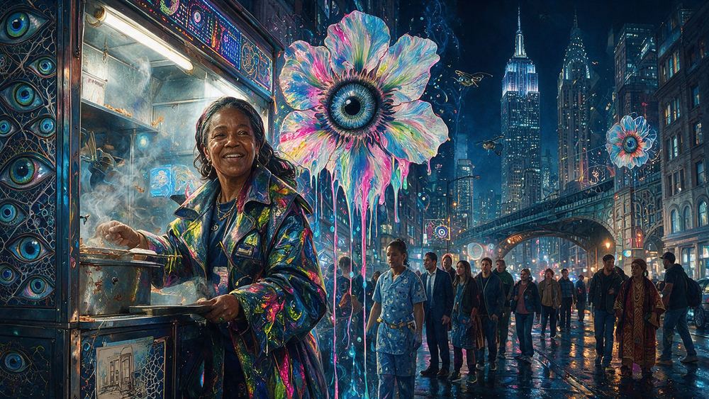Camille Dorsainvil, a woman who has fed the same office block for eleven years