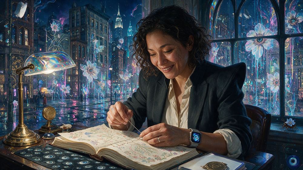 Karma Khaing, a curator who strips the sales history out of the catalogue so the work is judged flat