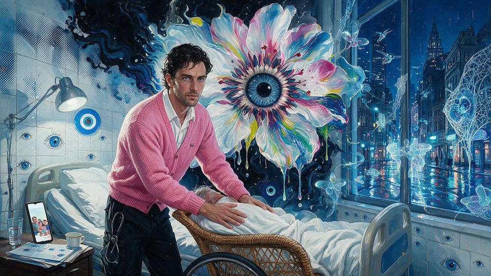 Vladan Novotny, a night nurse holding a floor alone
