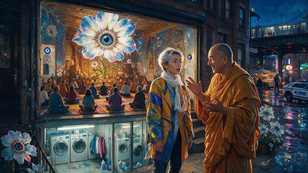 The Buddhist Monastery Above the Laundromat