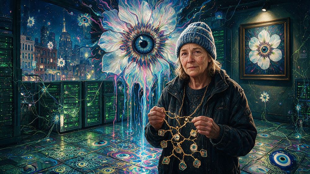 Eileen Halloran, a woman who owns a piece by an artist who is gone