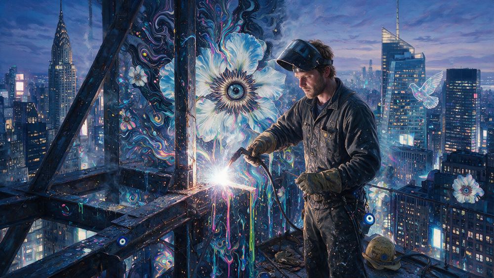 The Welder Forty Floors Up