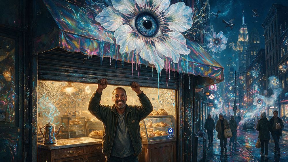 Mario Pettigrew, a man who unlocks the shutter at five for the bakers