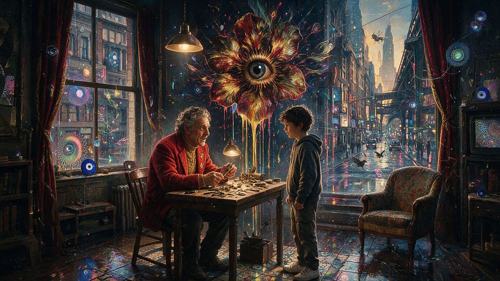 Grigore Yakovlev, a man teaching a trade to somebody else's kid