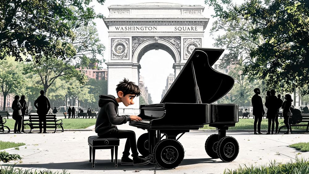 A Washington Square Scene