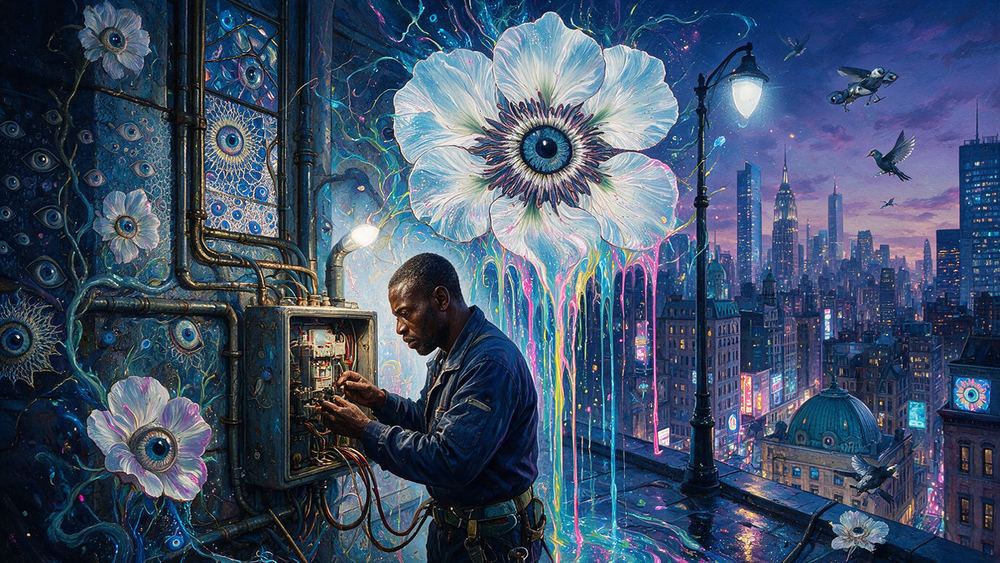 Boubacar Bah, an electrician reading a panel like a diary