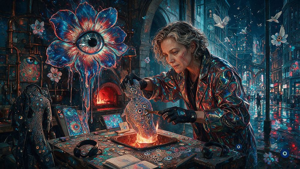 Perel Rubinstein, a woman who prints her 3D work as lenticular sheets