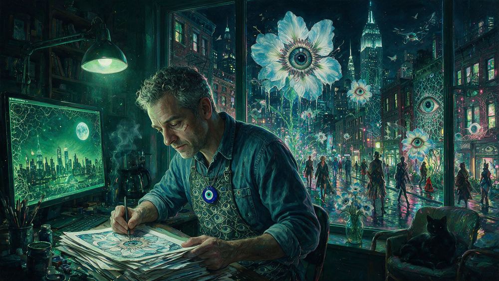 The Man Who Draws a Year Into a Loop, for Jake Fried